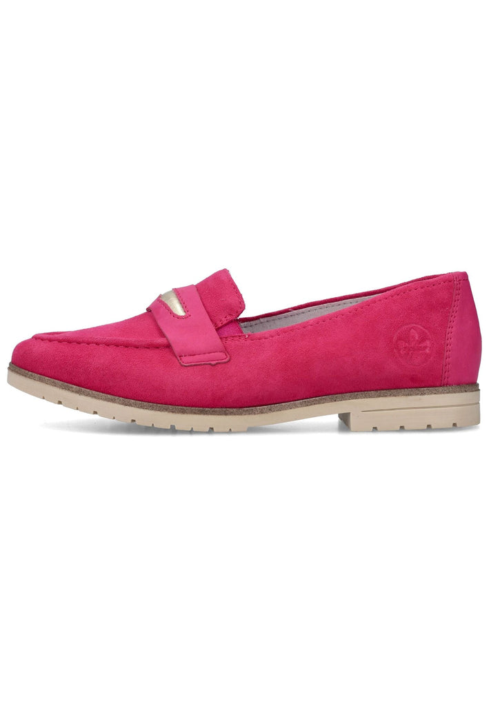 Slipper Rieker Slipper Leder/Synthetik Fuchsia