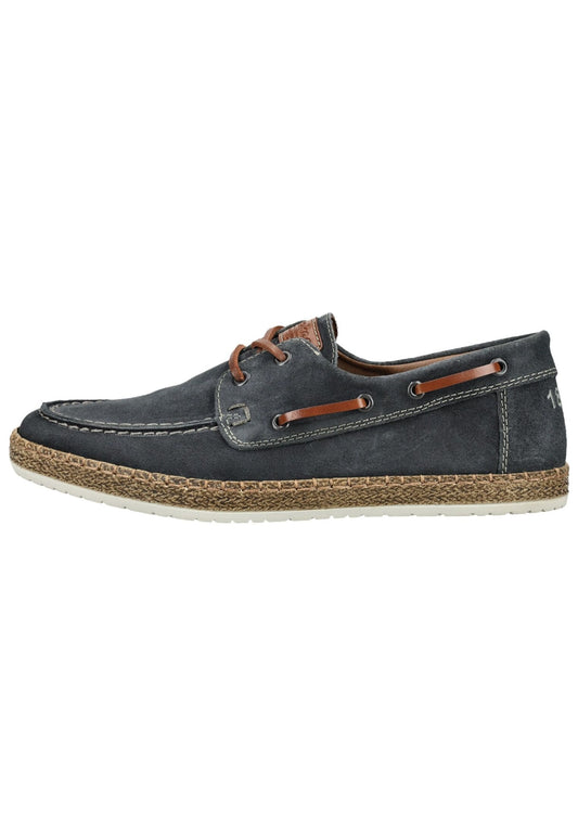 Rieker Slipper Veloursleder Blau