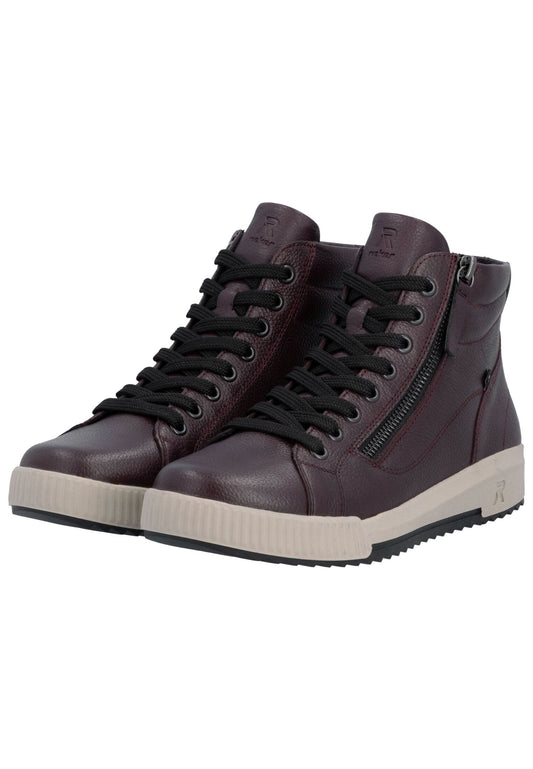 Rieker Sneaker Glattleder Dunkelrot
