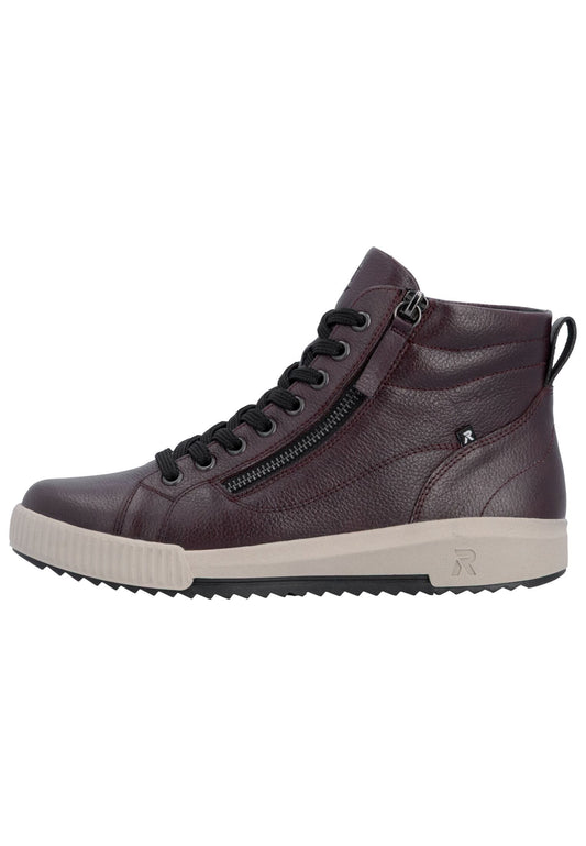 Rieker Sneaker Glattleder Dunkelrot