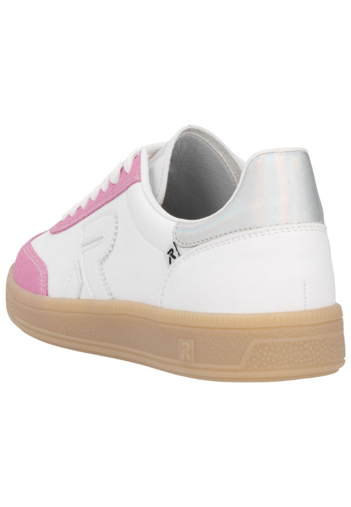Rieker Sneaker Glattleder Pink/Weiß