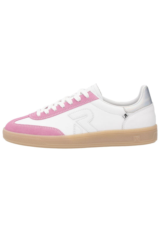 Rieker Sneaker Glattleder Pink/Weiß