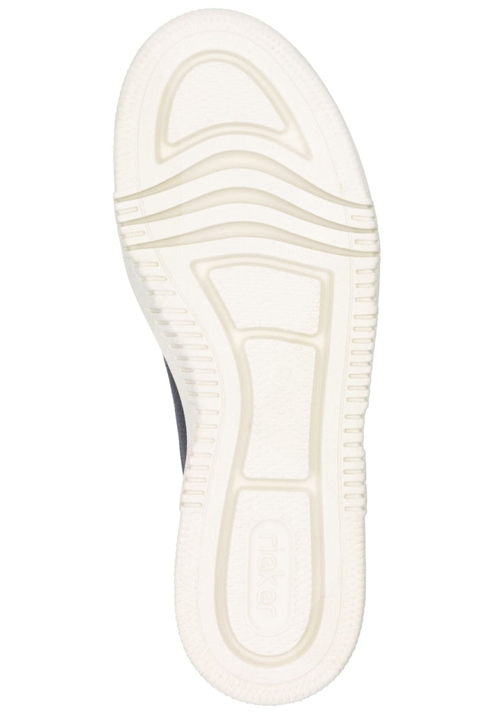 Rieker Sneaker Glattleder Schwarz/Beige