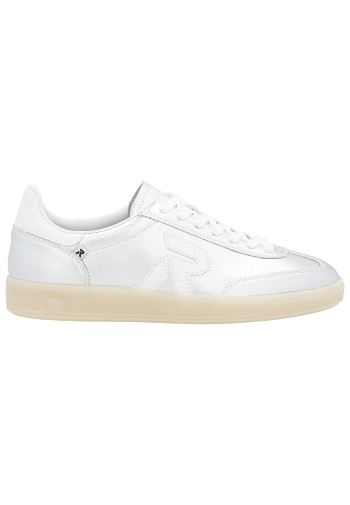 Rieker Sneaker Glattleder Silber/Weiß