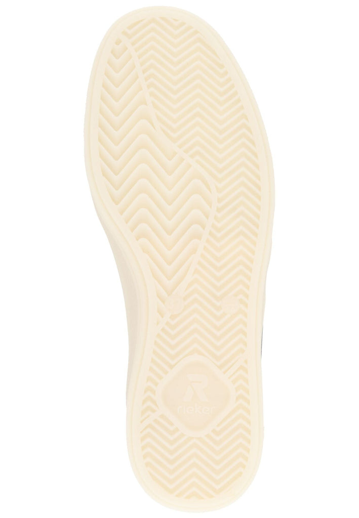 Rieker Sneaker Glattleder Silber/Weiß