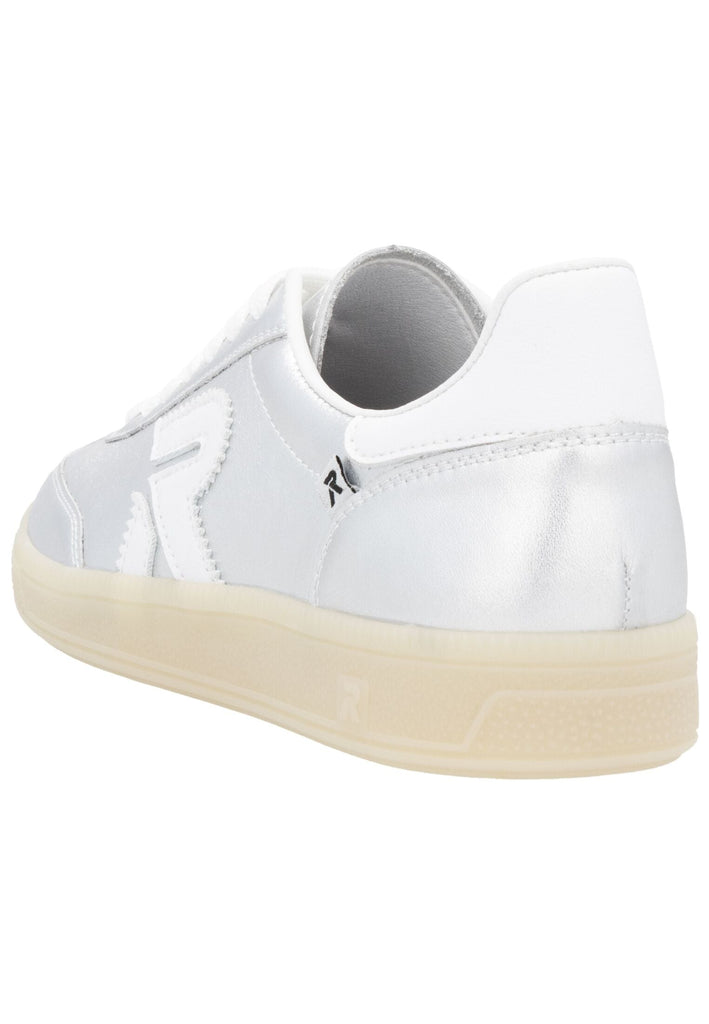 Rieker Sneaker Glattleder Silber/Weiß