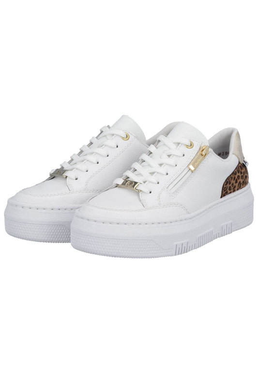 Rieker Sneaker Glattleder Weiß
