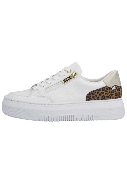 Rieker Sneaker Glattleder Weiß