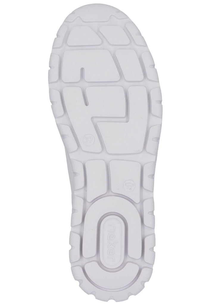 Rieker Sneaker Glattleder Weiß/Silber