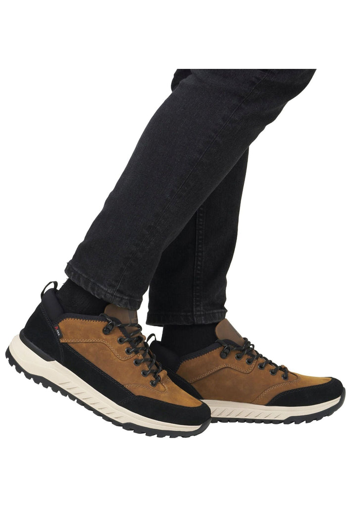 Rieker Sneaker Leder Schwarz/Braun
