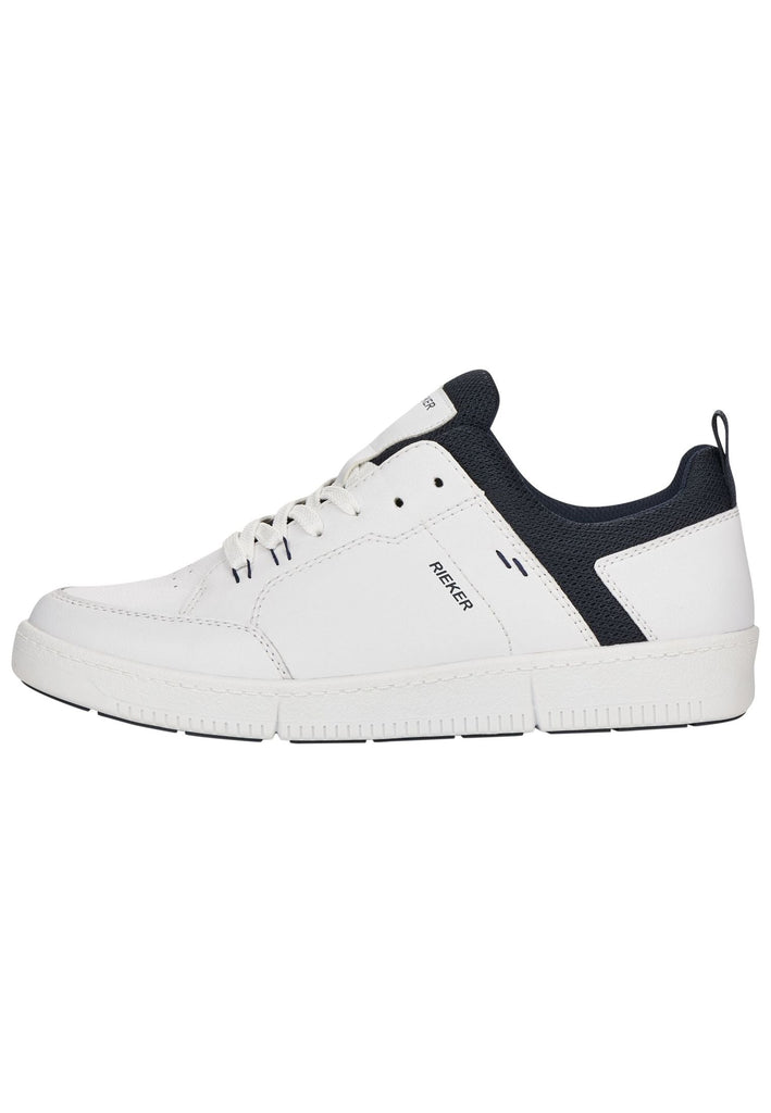 Rieker Sneaker Leder/Textil Weiß/Navy