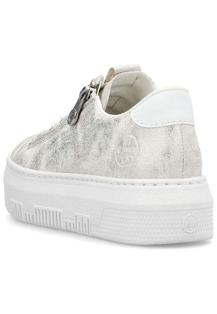 Rieker Sneaker Lederimitat Beige/Gold