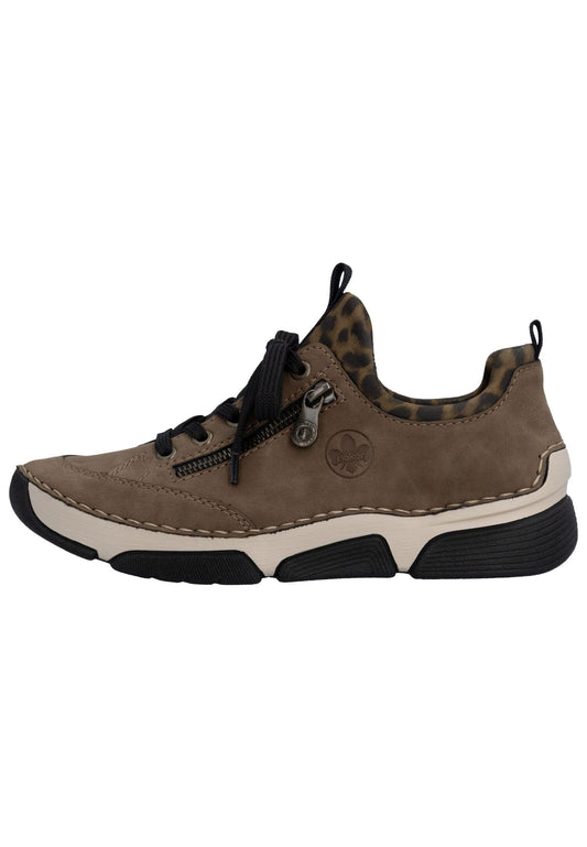 Rieker Sneaker Lederimitat Braun