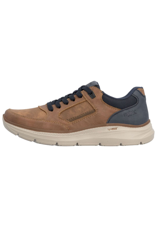 Rieker Sneaker Lederimitat Braun/Schwarz