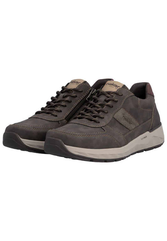 Rieker Sneaker Lederimitat Grau