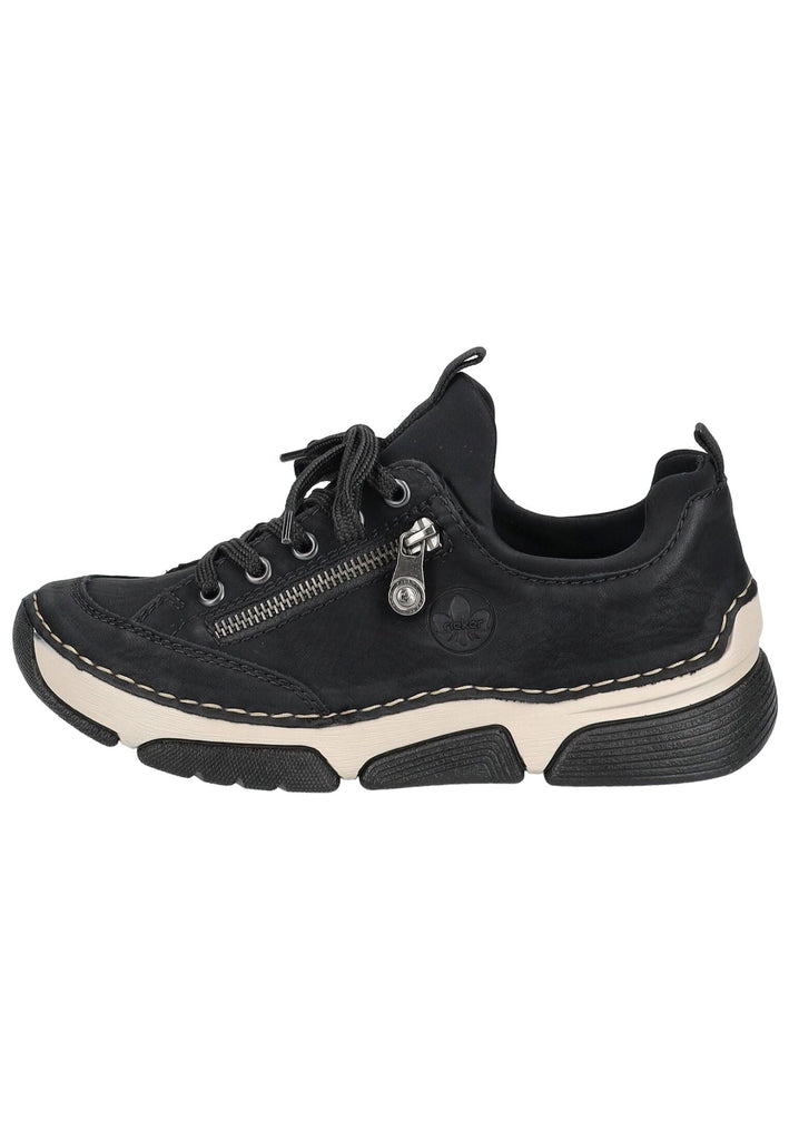 Rieker Sneaker Lederimitat Schwarz