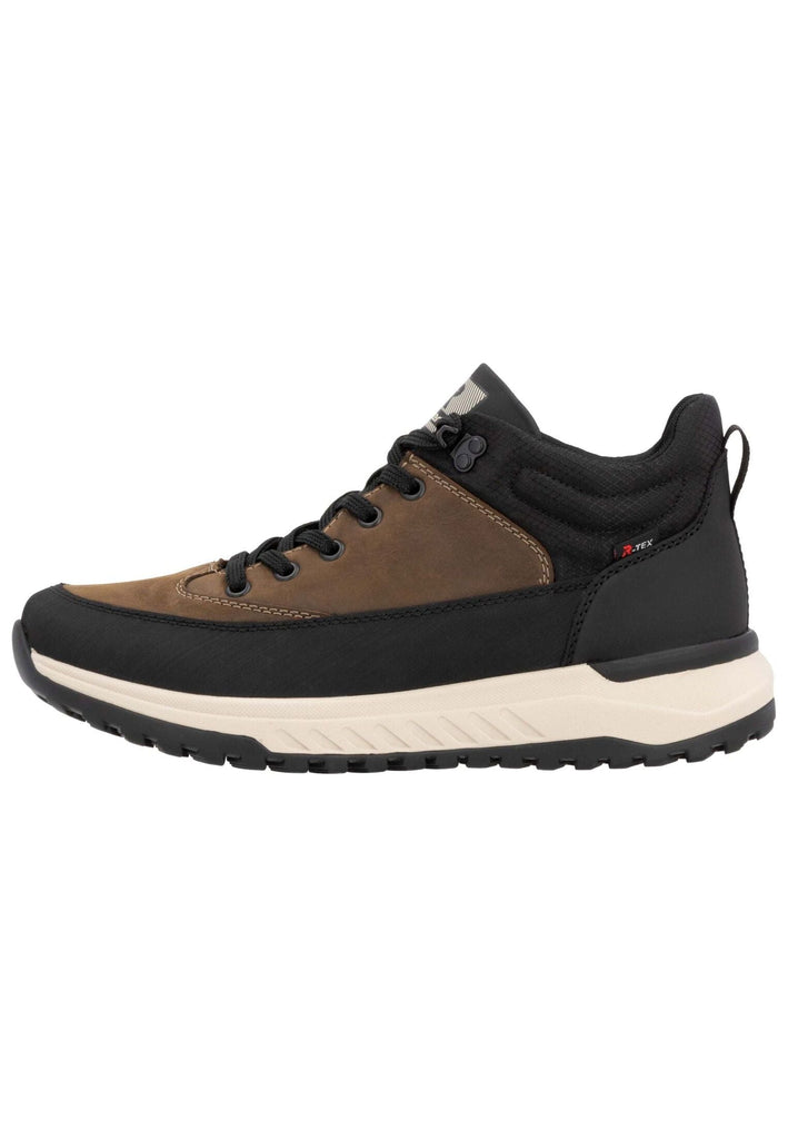 Rieker Sneaker Lederimitat Schwarz/Braun