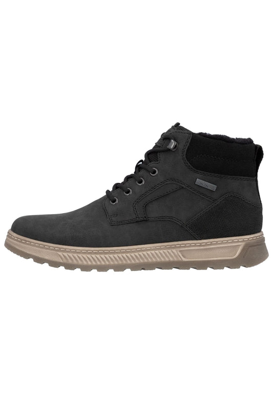Rieker Sneaker Lederimitat Schwarz Warmfutter