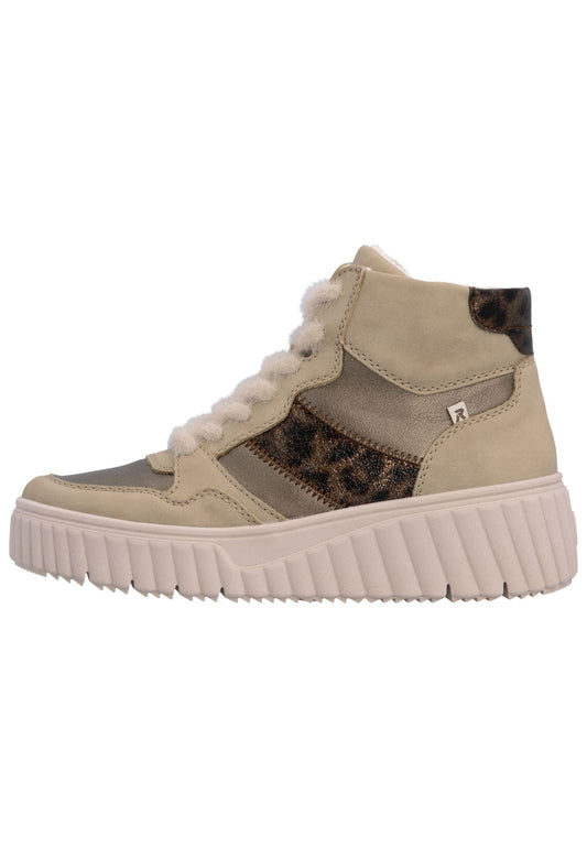 Rieker Sneaker Lederimitat/Textil Beige