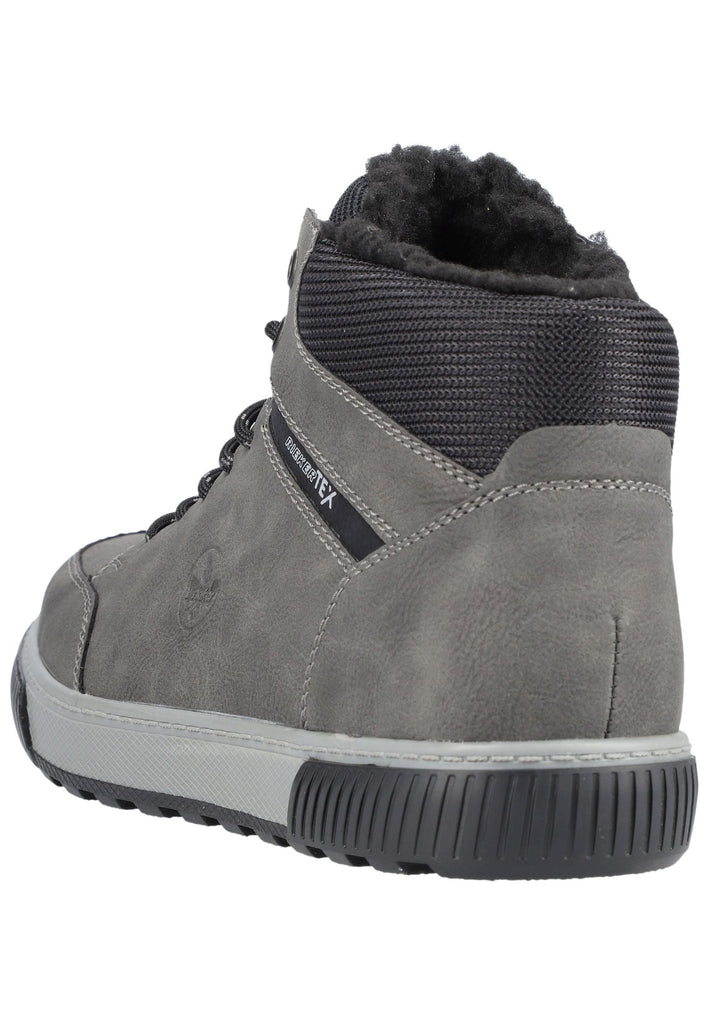 Rieker Sneaker Lederimitat/Textil Grau/Schwarz
