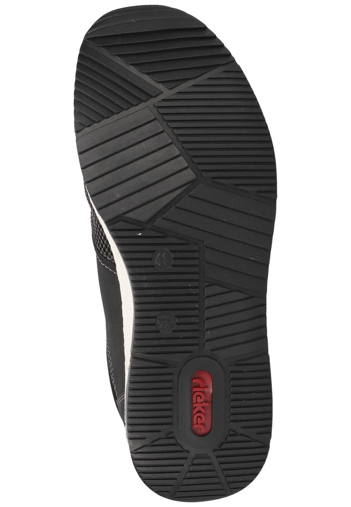 Rieker Sneaker Lederimitat/Textil Grau/Schwarz