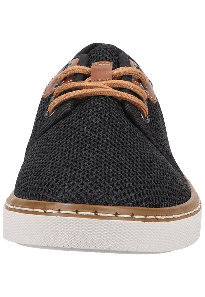 Rieker Sneaker Lederimitat/Textil Schwarz/Braun