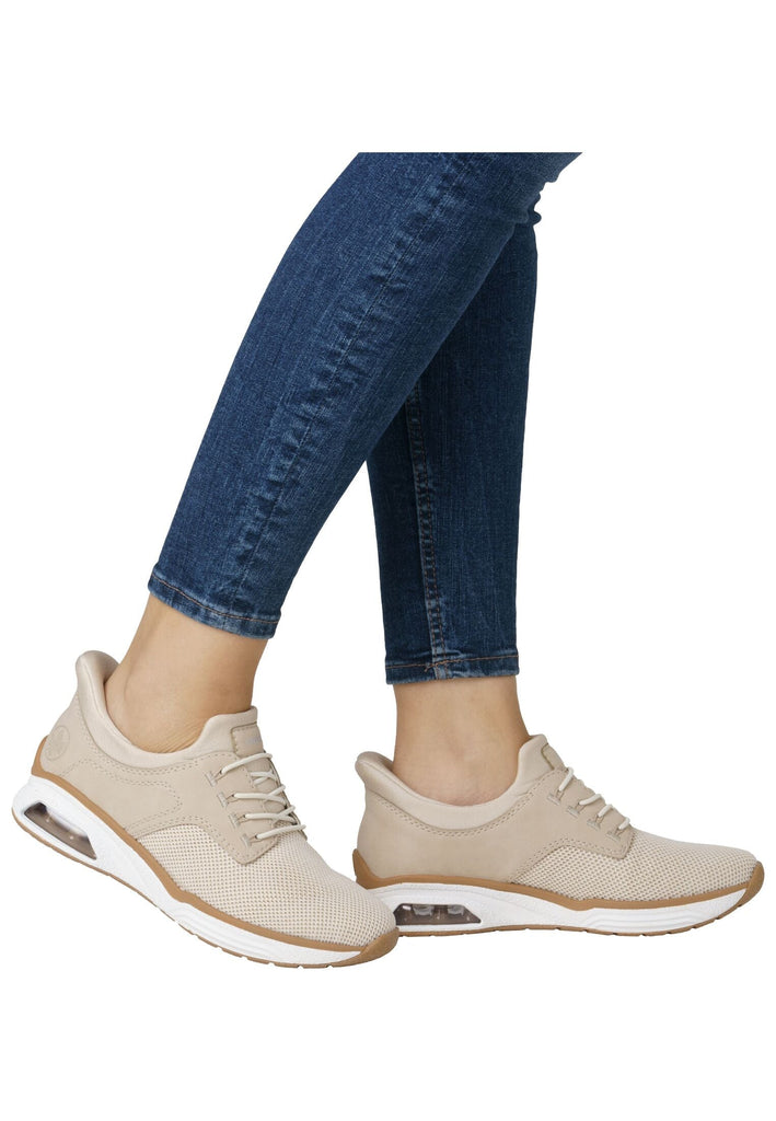 Rieker Sneaker Lederimitat/Textil Vanille