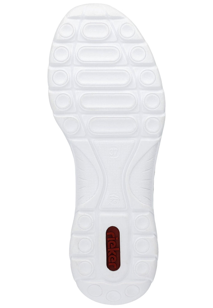 Rieker Sneaker Lederimitat/Textil Weiß/Rosa