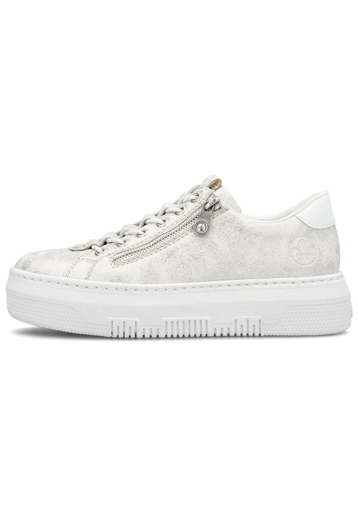 Sneaker Rieker Sneaker Lederimitat Beige/Gold
