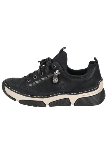 Sneaker Rieker Sneaker Lederimitat Schwarz
