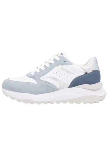 Sneaker Rieker Sneaker Veloursleder/Textil Blau/Weiß