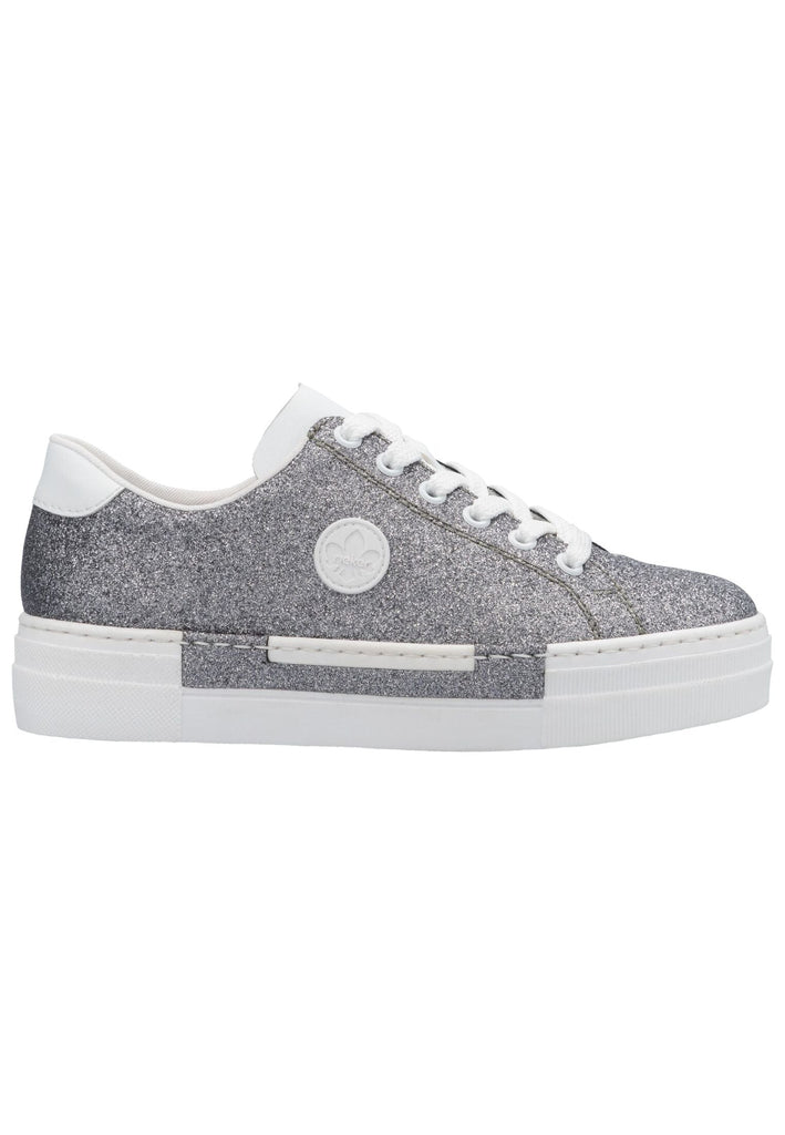 Rieker Sneaker Synthetik Silber/Weiß