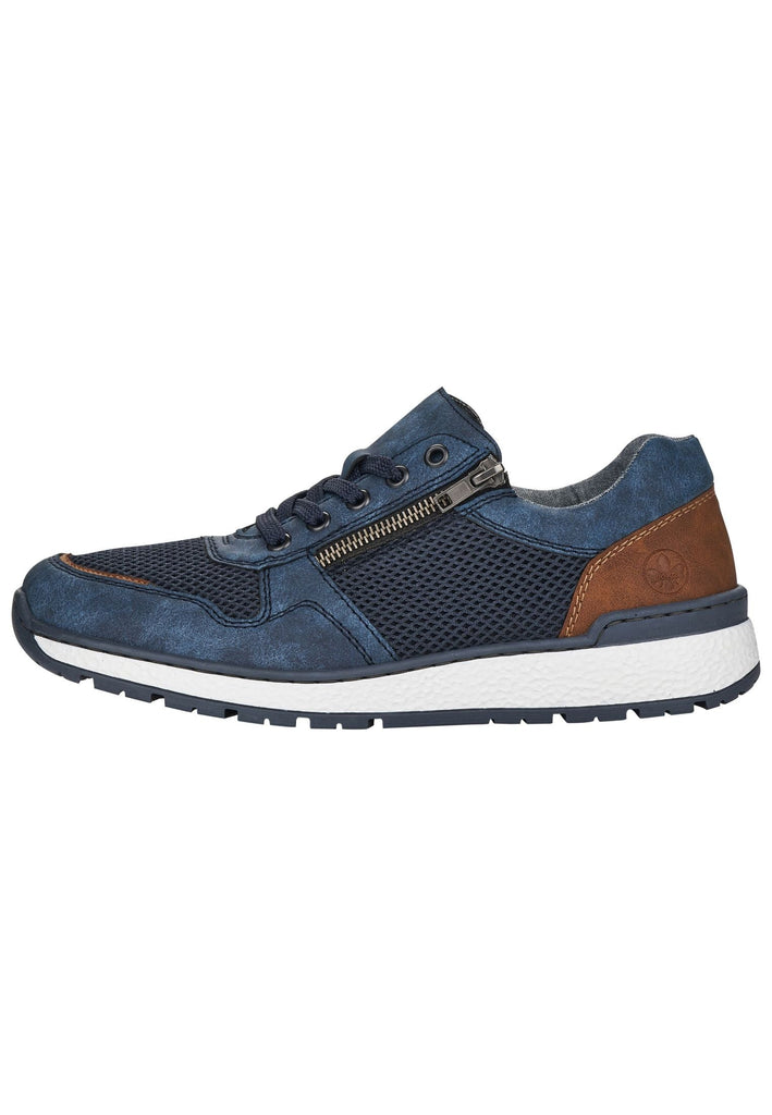 Rieker Sneaker Synthetik/Textil Blau/Braun