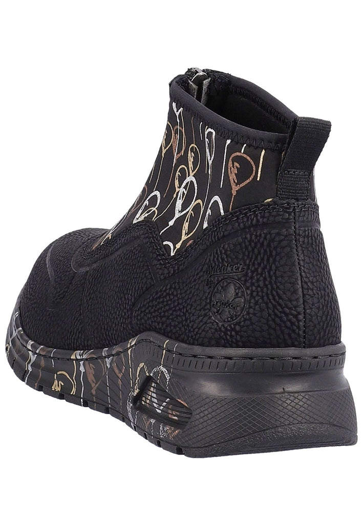 Rieker Sneaker Textil Schwarz Warmfutter