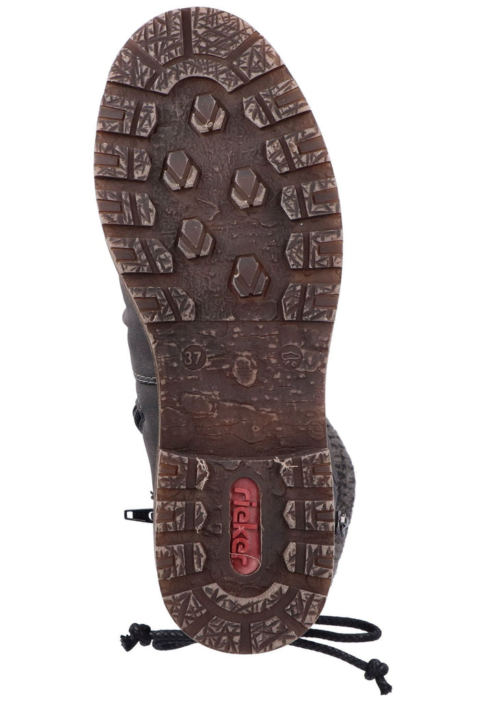 Rieker Stiefel Lederimitat Antracite