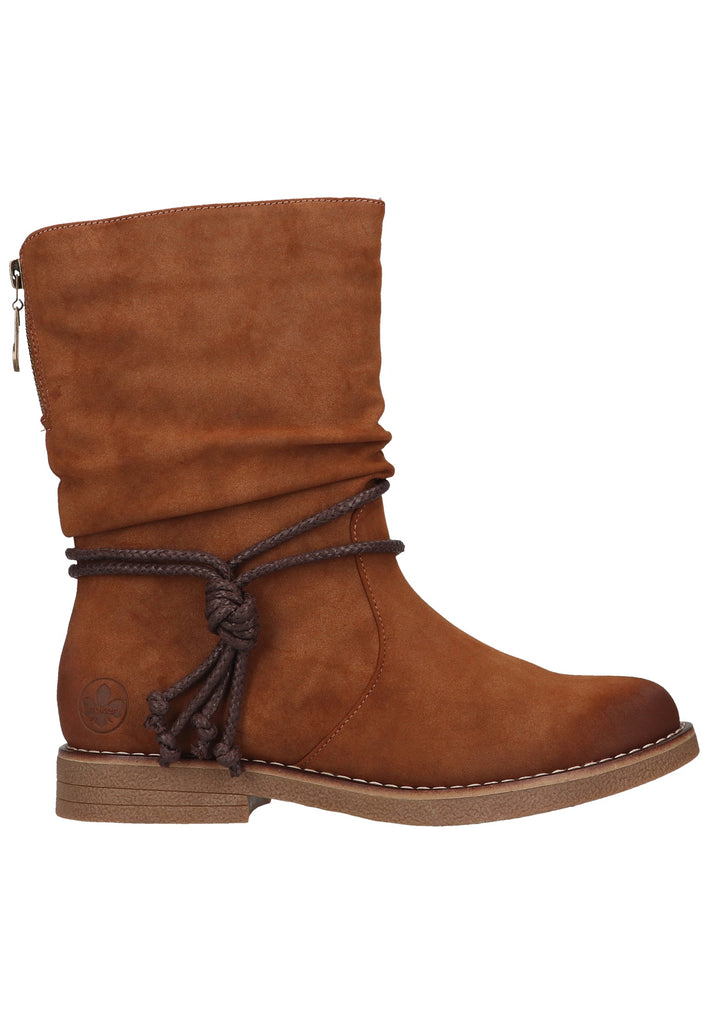 Rieker Stiefel Lederimitat Reh Warmfutter