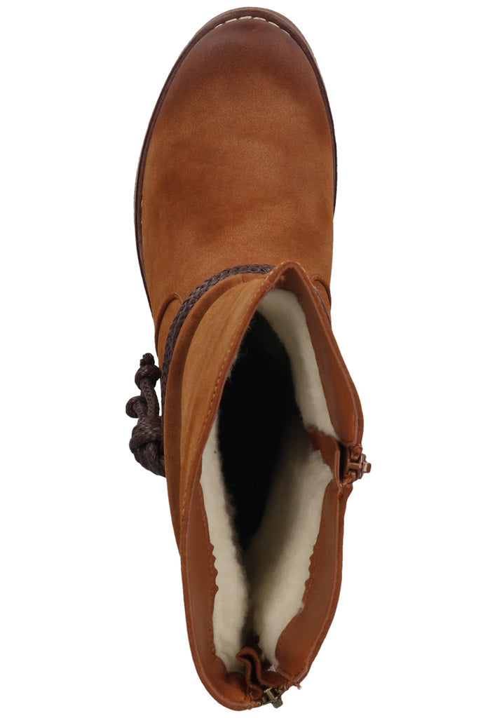 Rieker Stiefel Lederimitat Reh Warmfutter