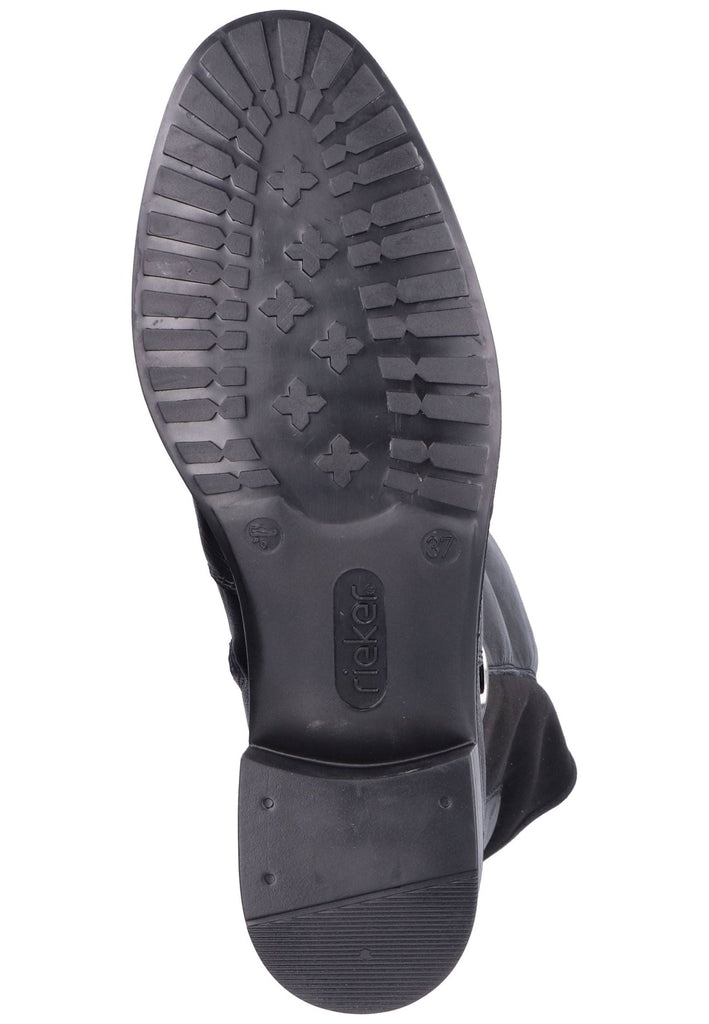Rieker Stiefel Lederimitat Schwarz