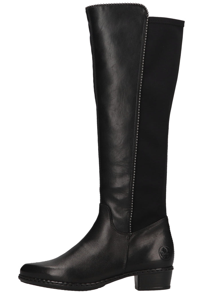 Rieker Stiefel Lederimitat Schwarz