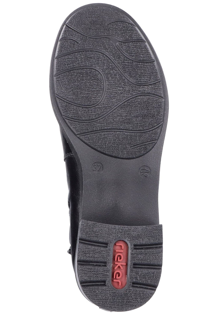 Rieker Stiefel Lederimitat Schwarz