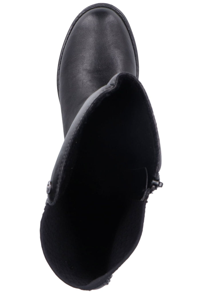 Rieker Stiefel Lederimitat Schwarz