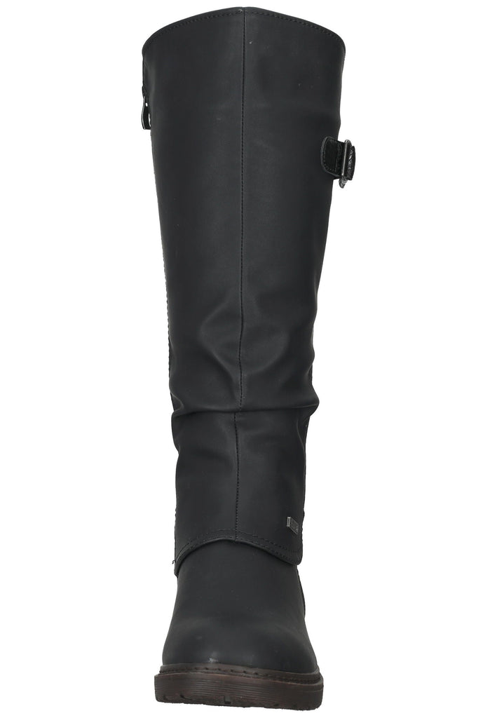 Rieker Stiefel Lederimitat Schwarz Warmfutter