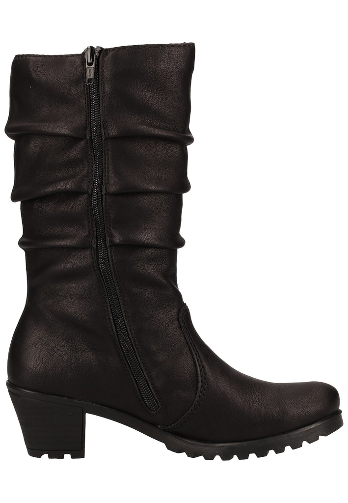 Rieker Stiefel Lederimitat Schwarz Warmfutter