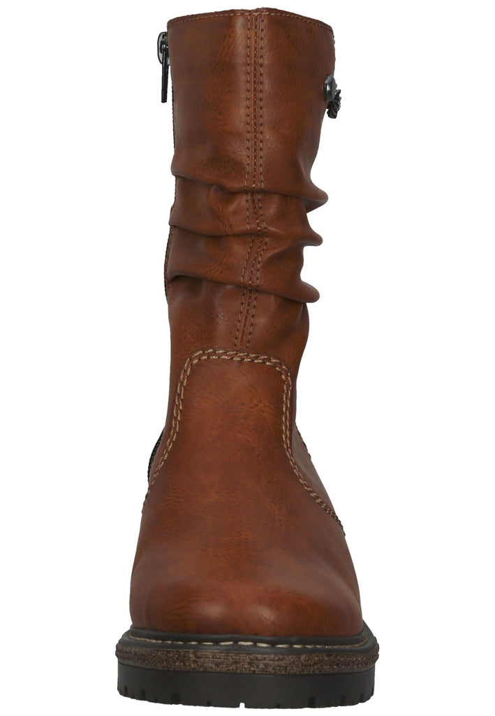Rieker Stiefel Lederimitat Zimt Warmfutter