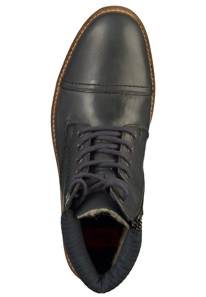 Rieker Stiefelette Glattleder Blau