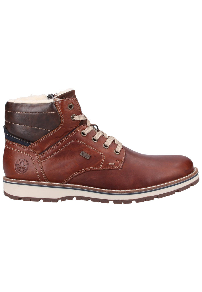 Rieker Stiefelette Glattleder Braun/Blau Warmfutter
