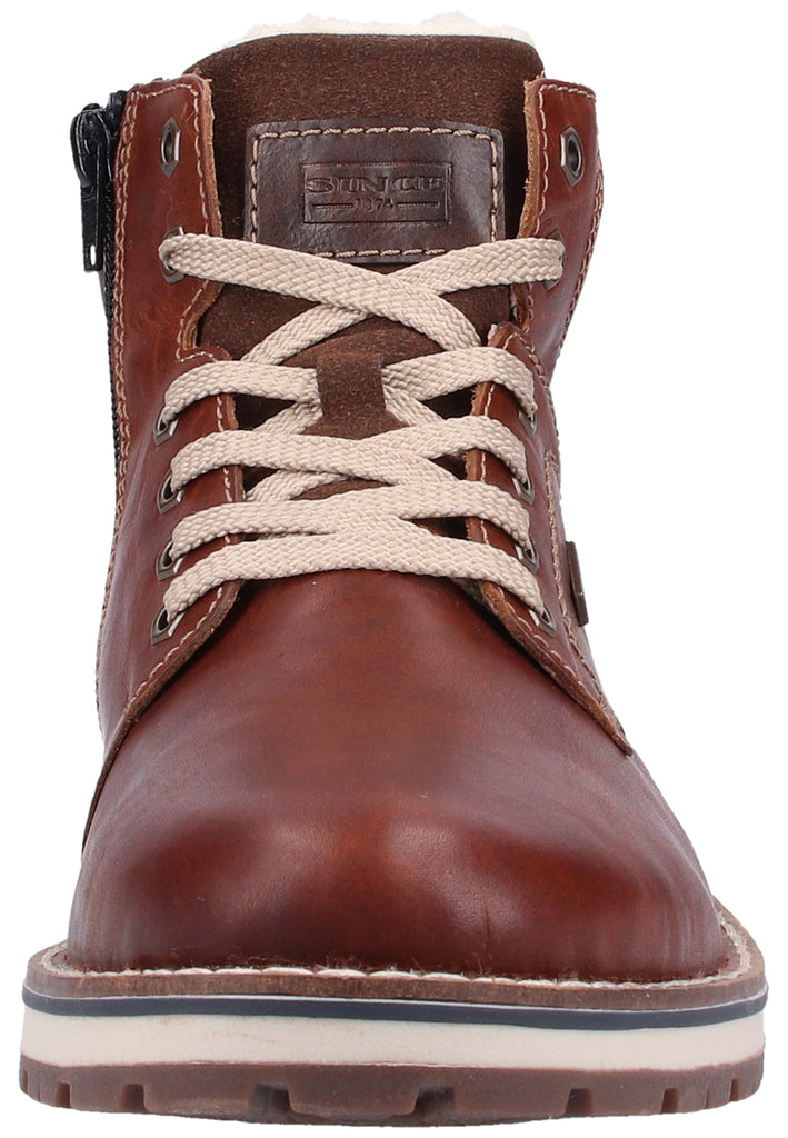 Rieker Stiefelette Glattleder Braun/Blau Warmfutter