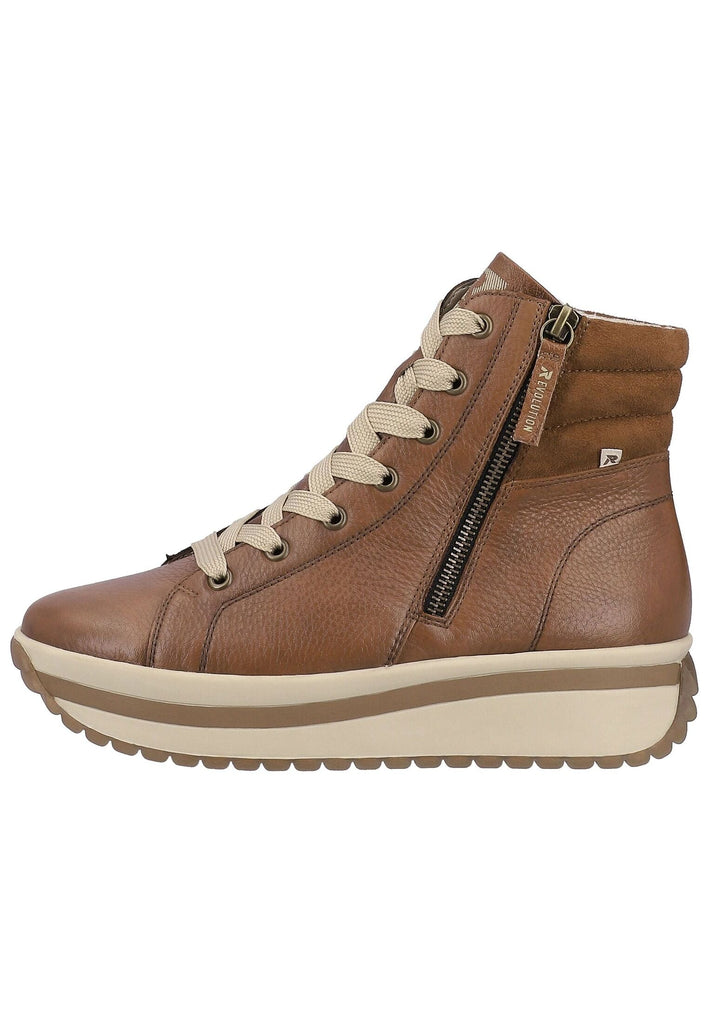 Rieker Stiefelette Glattleder Braun Warmfutter