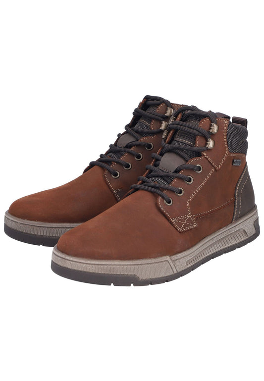 Rieker Stiefelette Glattleder Braun Warmfutter