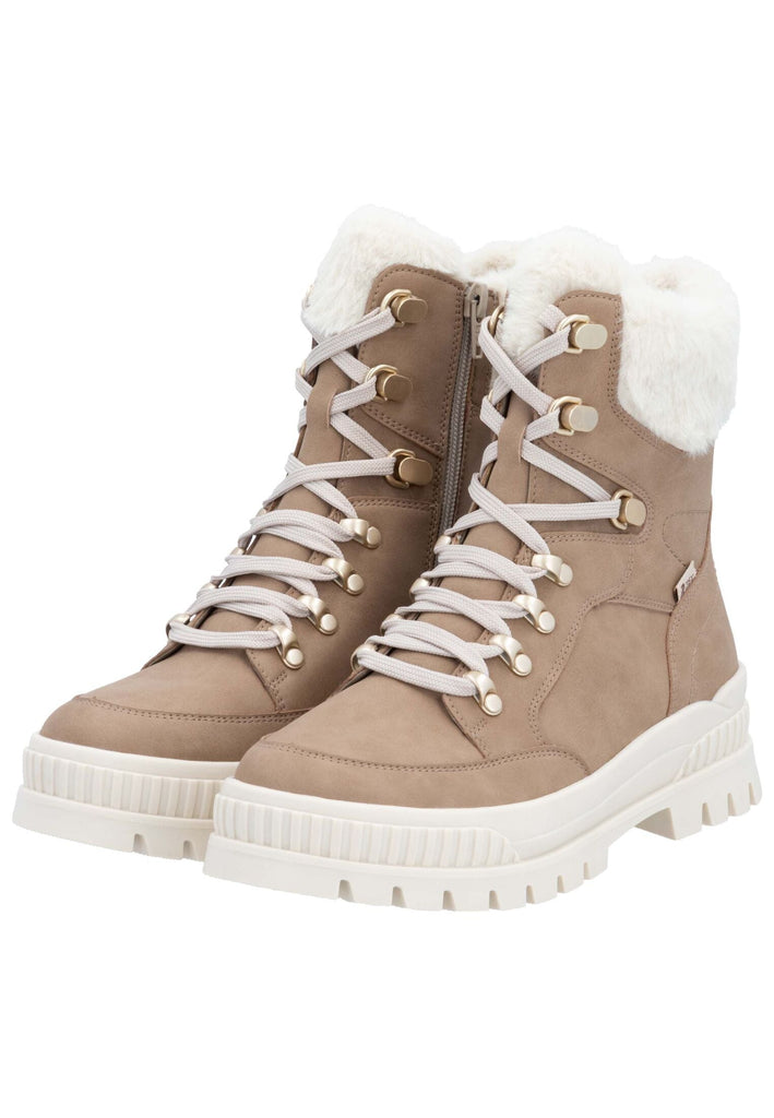 Rieker Stiefelette Glattleder Camel Warmfutter